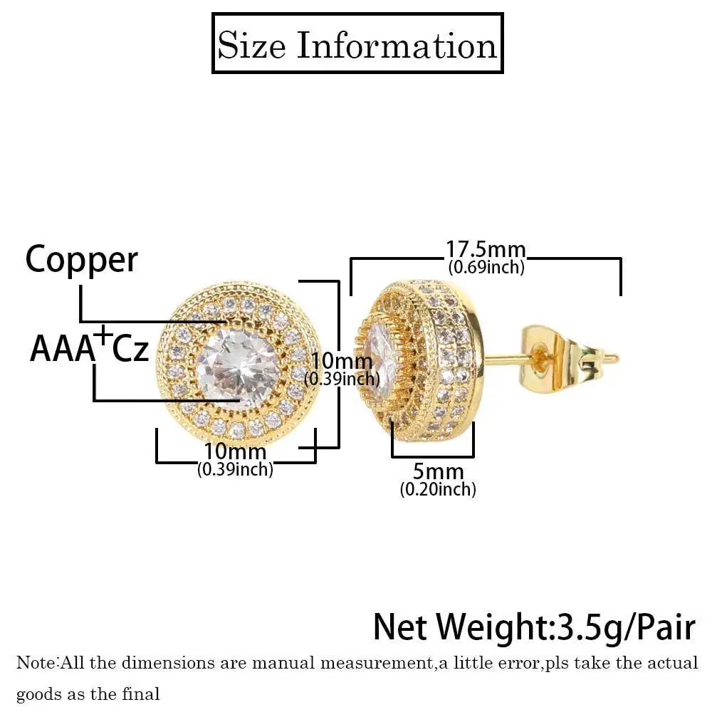 Iced Out Stud Earrings