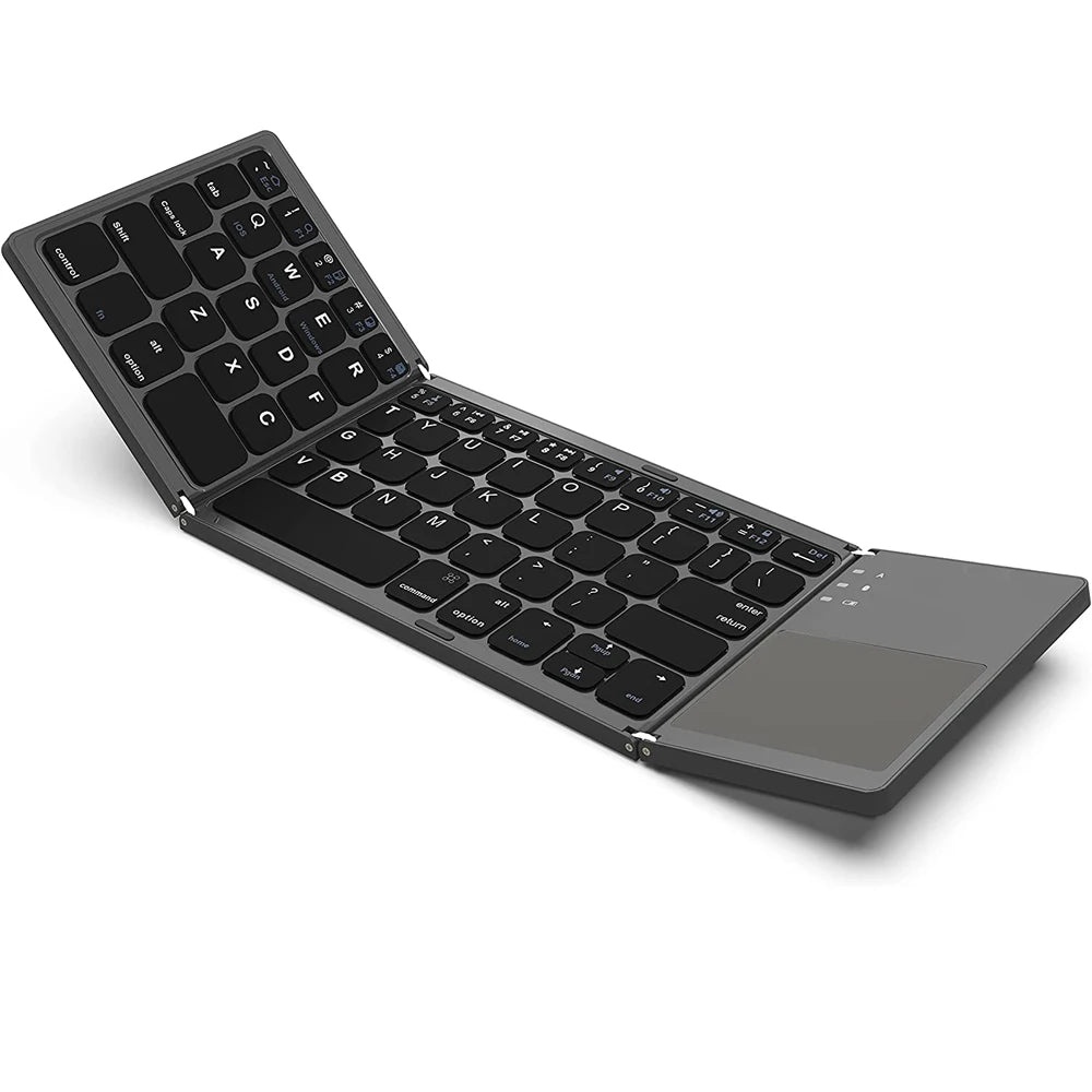 Foldable Bluetooth Touchpad Keyboard